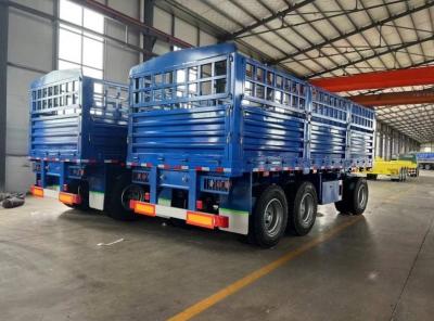 China 3 Axle Fence Drawbar Trailer Bulk Cargo 20ft Container for sale