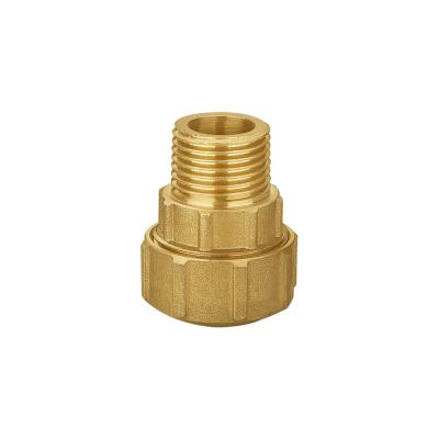 China Water Piping One Way Pipe Mechanical Parts Fittings Reducer Coupling / Male Thread Nipple Connector Brass Material /Pipe Fitting for sale