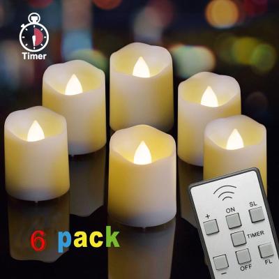 China Wireless Remote/Flashing/Flameless Remote Control Tea Lights Mini Led Tea Light Candle Timer LED For Seasonal Decoration for sale