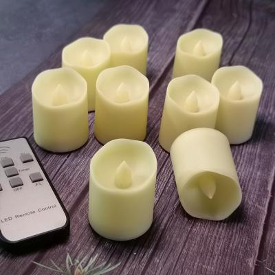 China Flameless Battery Operate Flameless Electronic LED Candle Light Mini Led Candle /LED Plastic Tea Light (9 Packs) for sale