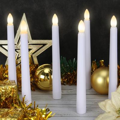 China Color Changing/Timer/Water-Resist Long Led Candle With Remote Control Realistic Candlestick 3D Wall Wick Flameless Candle For Home Dinner Party for sale