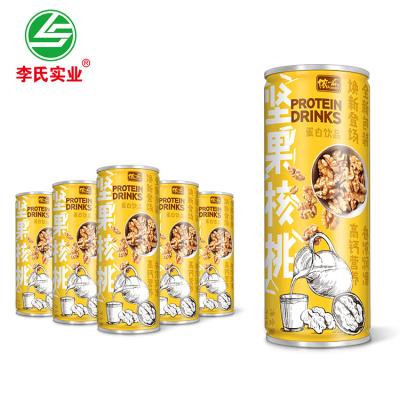 China Wholesale Whole Protein Brain Tonic Canned 245ml 72 High Protein/Nuts LISHI Per Carton Nut Nut Protein Drinks Milk for sale