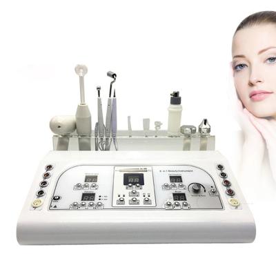 China Wrinkle Remover 8 in 1 Beauty Equipment RU 8208 High Frequency Galvanic Blackhead Spot Removal Facial Skin Lifting Machine Ultrasonic Face Care for sale