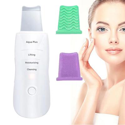 China DEEPLY CLEANING 2023 Ultrasonic Facial Cleanser Dermabrasion Ion Ultrasonic Skin Scrubber Pore Beauty Equipment Sonic Beauty Personal Care Acne for sale