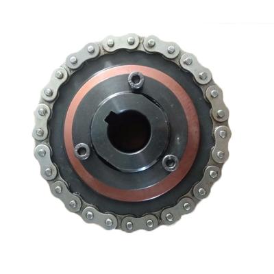 China Pulley TC Type Friction Safty Chain Coupling Torque Limiter Clutch With Chain for sale