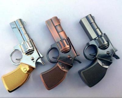 China Custom Lanyard Gun Shape USB Flash Drive Laser Logo for sale