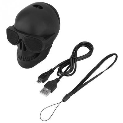 China Mini BT Wireless Box Speaker Skull Crossbones Speaker Halloween Special Gift for sale