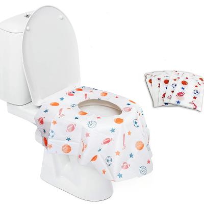 China Disposable Toilet Seat Covers Travel Potty Seat Cover Disposable Waterproof Potty Seat Covers For Travel Perfect For Adults Kids for sale