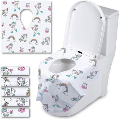 China Individually Disposable Disposable Toilet Seat Covers Water Proof For Adults Kids Toddlers Toilet Covers Disposable For Travel for sale