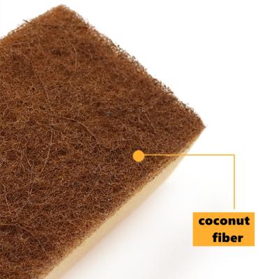 China Sustainable Natural Kitchen Sponges Household Sisal Coconut Fiber Cleaning Complex Cellulose Sponge for sale