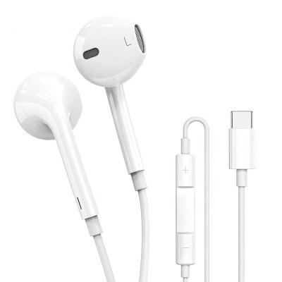 China Type-C Universal Super Sound Bass In-Ear Wired Earphone USB-C MI Earbuds Stereo Earphone Perfect For Android Smart Phone for sale