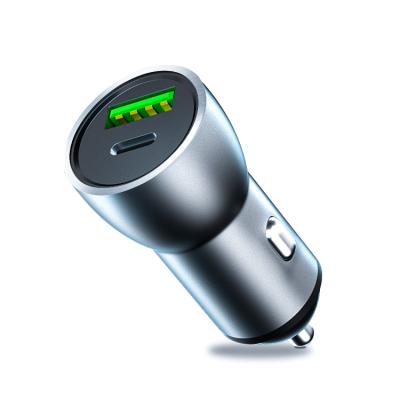 China Dual Speed ​​USB PD Fast Charging Type C Car Charger 38W Fast Charging Car Charger For iPhone for sale