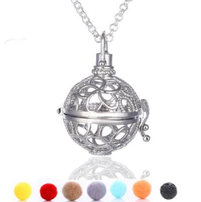 China New CLASSIC Ball Pendant Necklace Vintage Pregnancy Necklace Aromatherapy Essential Oil Diffuser Jewelry for sale