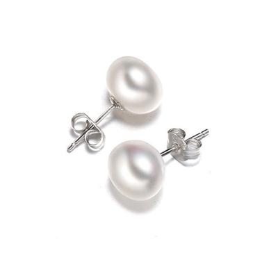 China 2021 BOHEMIA Exquisite Round Pearl Jewelry Women Wedding Engagement Wedding Geometric Ear Studs Earring for sale