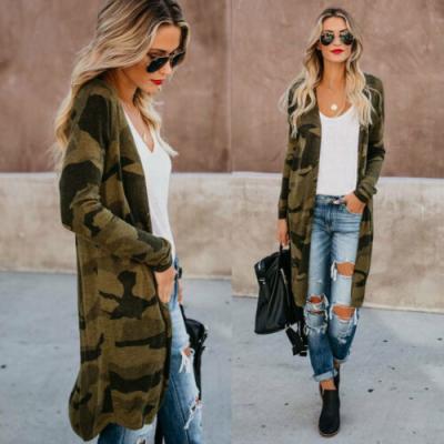 China 2019 Spring Leopard Cotton Women Thin Jacket Anti-Shrink Loose Coat Blouse Shirts Cardigan Long Outwear Outerwear for sale