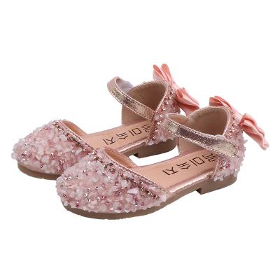 China Anti-odor New Crystal Sandals Girls Shiny Summer Shoes Children Beach Sandals For Girls Princess Shoes Kids for sale