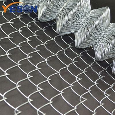 China Chainlink Fences Easily Assembled For Soccer Court And Farm Gate Wire Mesh Fence for sale