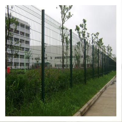 China Easily Assembled Welded Garden Fence Panel / Outdoor Square 3d Post Powder Coated Welded Wire Mesh Fencing for sale