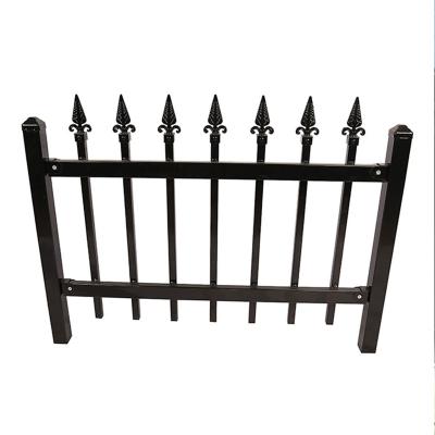 China Easily Assembled High Quality Cheap Used Decorative Metal Galvanized Wrought Iron Tubular Steel Fence Panel for sale