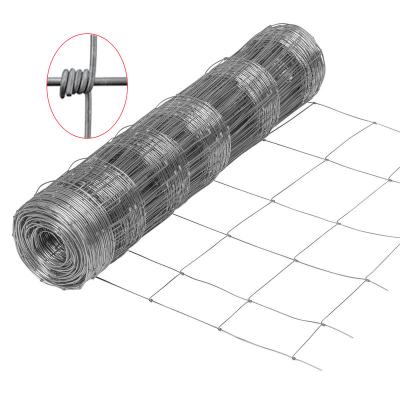 China Easily Assembled Hinged Fixed Common Galvanized Iron Wire Woven Mesh Horse Fence Cattle Fence And Farm Fence for sale