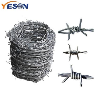 China Protective Construction Barbed Wire Spool - Barbed Wire Fence Top for Outdoors, Repellent and Crafts, 20 Foot 12 Gauge 4 Point Barb Wire for sale