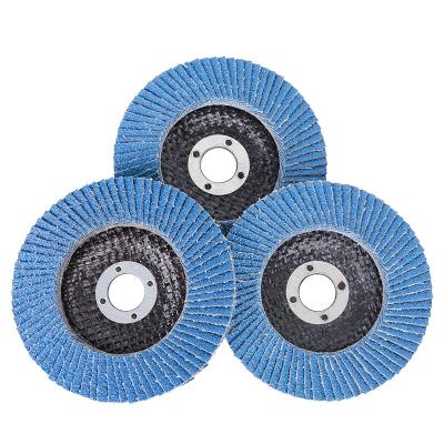 China Wholesale OEM 4in Alumina Fiberglass Backing Pad Solapa Solapa Rueda 100mm Angle Grinder Flap Disc For Metal Fin Wheel 100 for sale