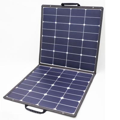 China For Multiple Brands And Models Power Plant 18V 100W Fabric Foldable Waterproof Monocrystalline Silicon Solar Panel Portable Solar Panel for sale