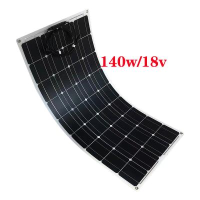 China 140w Monocrystalline Bendable Solar Panel Portable Flexible Solar Panel FS140W-2 for sale