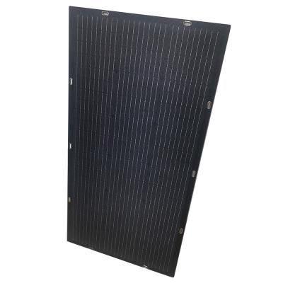 China 100w Solar Panel Kit High Efficiency Single Crystal Soft 18 Cell Solar Panel Flexible Solar Panel For RV Boat Roof FS140W-2 for sale