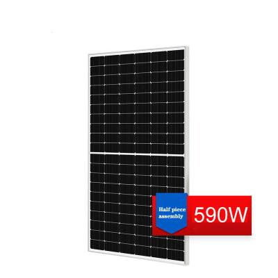 China 590W Monocrystalline Silicon Glass Solar Panel High Efficiency Outdoor Solar Photovoltaic Panels FS590W-4 for sale