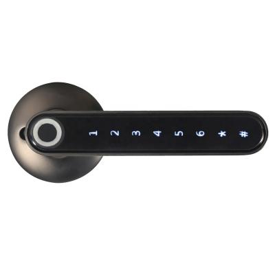 China Custom Logo Ttlock Smart Front Door Lock Card Code Fingerprint Lock BLE Wifi Smart Digital Door Lock Wide Application for sale