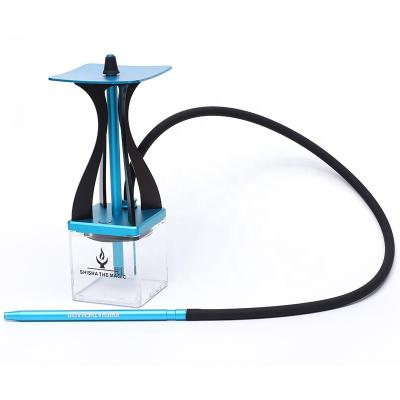 China Acrylic Smoking Shesha Hookah Smoking Cube In Flavor Shisha Narguile Narguile Aluminum Hookah for sale