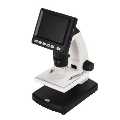 China Yes DZM-50LCD 5.0MP Desktop 3.5 inch LCD Display Digital Microscope with LCD Screen for sale