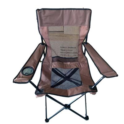 China Modern Wholesale OEM Quad Armchair Outdoor Folding Mesh Chair With Carry Base Bag for sale