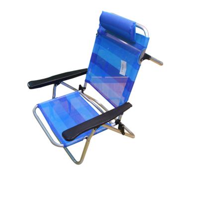 China Modern Traditional Low Adjustable Cheap Aluminum Sand Folding Outdoor Beach Chair for sale