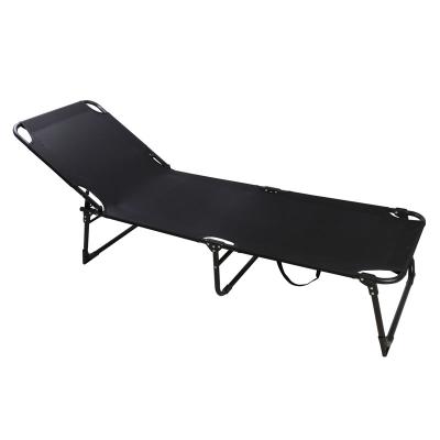 China 4-Position Adjustable Patio Folding Portable Folding Cradle Sofa Camping Extended Chair with Pillow Pocket for Garden Yard Lawn Sunbathing for sale