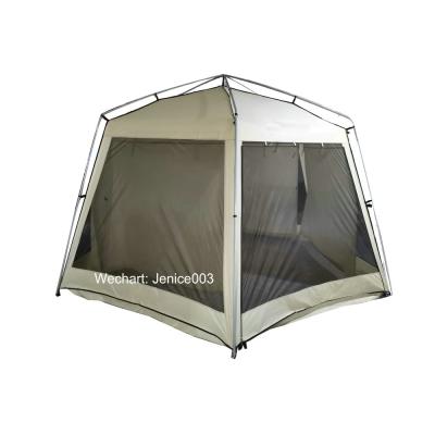 China Straight Tying Type 6-8 Person Outdoor Camping Dome Kitchen Tent Single Layer Outdoor Tents Waterproof for sale