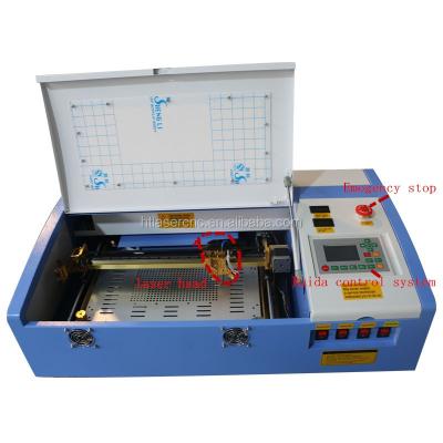 China Laser Engraving 200*300mm Mini HT K40D Laser Engraving / Cutting Machine 40W for sale