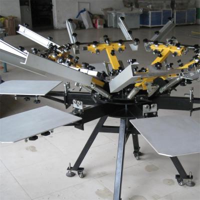 China Garment Shops Multicolor Manual Screen Printing Machine For T Shirt With Micro Registration for sale