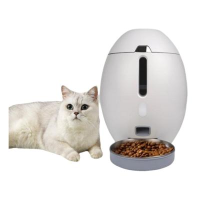 China Newest Novelty Stainless Steel Auto Bowl Portable Automatic Vacuum Cat Feeder Cat Food Bowl Show Remote Control for sale