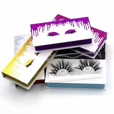 China 25mm thick Faux Mink Eyelashes Wholesale 3d eyelash packaging box whips seller for sale