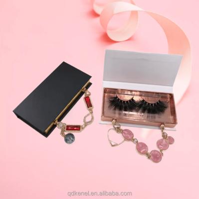 China Hot Sale 3D Mink Eyelashes 25mm Natural Long Gold False Eyelash 5D Mink Eyelashes With Paper Rose for sale