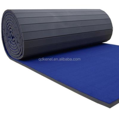 China Eco-friendly Used Carpet Carpet Treadmills Cheerleading Martial Arts Gym Mat Roll Up Cheer for sale