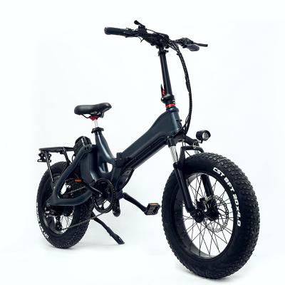 China JI-MOVE Cheap Fat Tire Dirt Bike 20inch 4.0 Alloy Folding Electric Bike Ebike Cargo Aluminum 750W 16.7Ah Fat Bike for sale