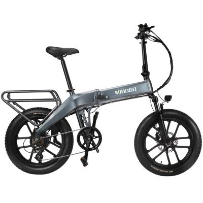 China USA Warehouse Jimove 20inch Wheels 750W 48V City Road Aluminum Foldable Electric Bike Folding Fat Tire Ebike for sale