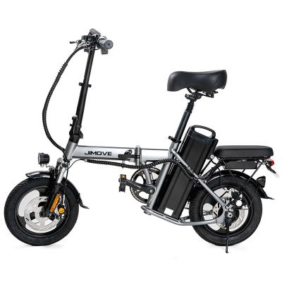 China Cheap JI-MOVE EN15194 Alloy Aluminum Bicicleta Eectrica Battery Ebike Folding Electric Hybrid Bike Velo Electrique Price for sale