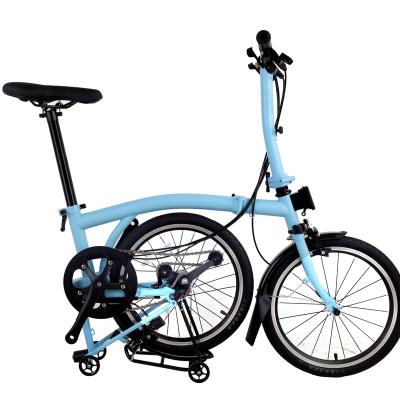 China Hot Selling Good Quality Aluminum Alloy Folding Bicycle JIMOVE Comfortable 16 Inch Steel Frame Saddle Folding Bicycle for sale