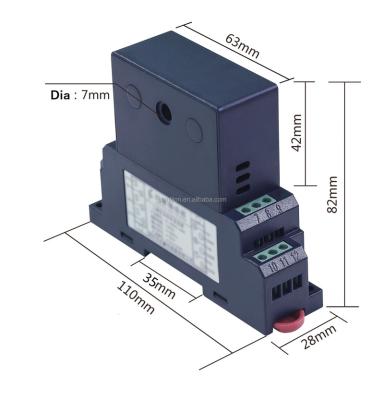 China Current Monitoring One Phase AC Current Transducer Measuring 0-30A 4-20mA DC DC or 0-5V AC Output Signal for sale