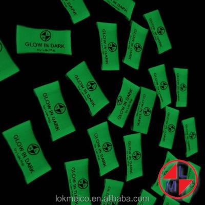 China GID Woven Label Fashionable and Sustainable Fashionable Glow-in-the-Dark for sale