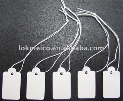 China Sustainable White Swing Tag - Jewelery and Glass Price Tag for sale